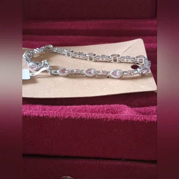 Genuine Morro Redondo Pink Toumaline Bracelet NWT - Picture 1 of 3